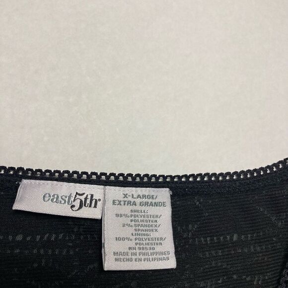 EAST‎ 5th, women’s lace top, black, XL, fully lined - Picture 3 of 8